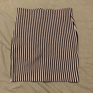 H&M stripped skirt